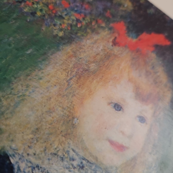 Museum Marked Laminated Renoir Girl Watering Can National Gallery Art Museum - Picture 2 of 12